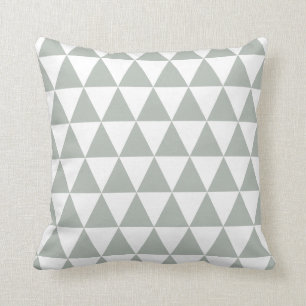 Silver Grey Triangles Sierkussen