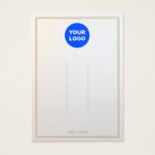 Silver Grey voegt Logo Ombre Hair Clip Display toe Visitekaartje (Voorkant)