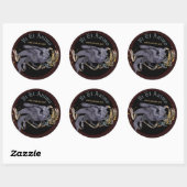 Silver Griffin Ronde Sticker (Vel)