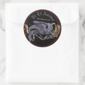 Silver Griffin Ronde Sticker (Tas)