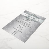 Silver Happy Foil Faire-part de mariage Foil Invi (Rotation)