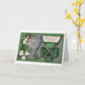 Silver Harp, Shamrock, St. Patrick's Day,  Kaart (Gele Bloem)