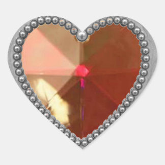 Silver Heart en Ruby Hart Sticker