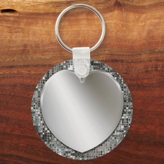 Silver Heart Keychain (Voorkant)