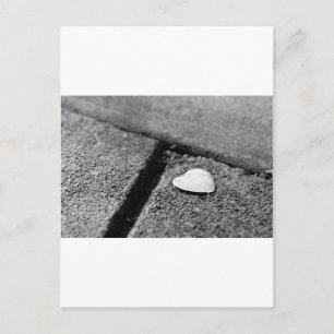 Silver Heart op Sidewalk Briefkaart