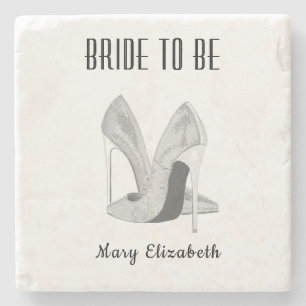 Silver Heels Bride Stenen Onderzetter