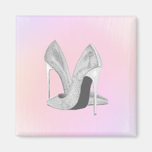 Silver Heels Pastels Magneet