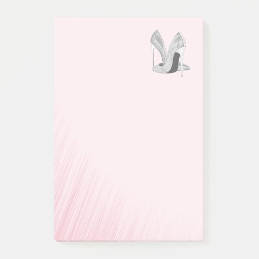 Silver Heels Roze Post-it® Notes (Voorkant)