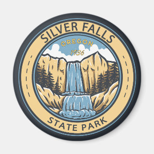 Silver Herfst State Park Oregon Badge  Magneet