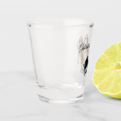 Silver High Heels Black Bow Shot Glas (Links)