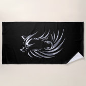 Silver Horse Head Strandlaken (Voorkant)