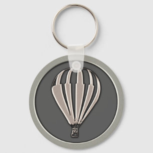 Silver Hot Air-ballon Sleutelhanger