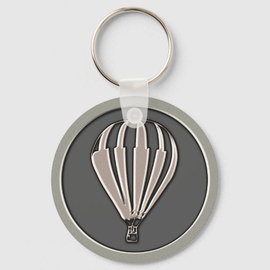 Silver Hot Air-ballon Sleutelhanger (Voorkant)