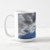 "Silver in the Sky" Clouds op een Koffiemok (Links)