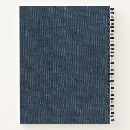 Silver Initiaal canvas Notitieboek (Achterkant)