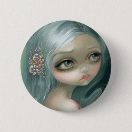 "Silver Introspection"-Button Ronde Button 5,7 Cm