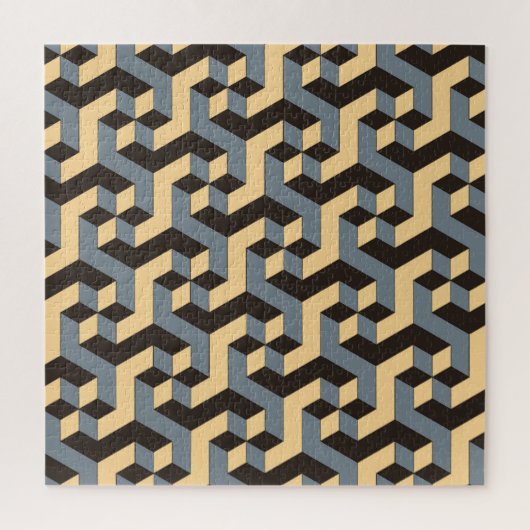 Silver Ivory Geometrische Complex Tegel Legpuzzel (Verticaal)