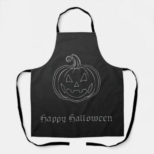 Silver Jack O' Lantern Halloween Schort