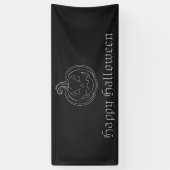 Silver Jack O' Lantern Halloween Spandoek (Verticaal)