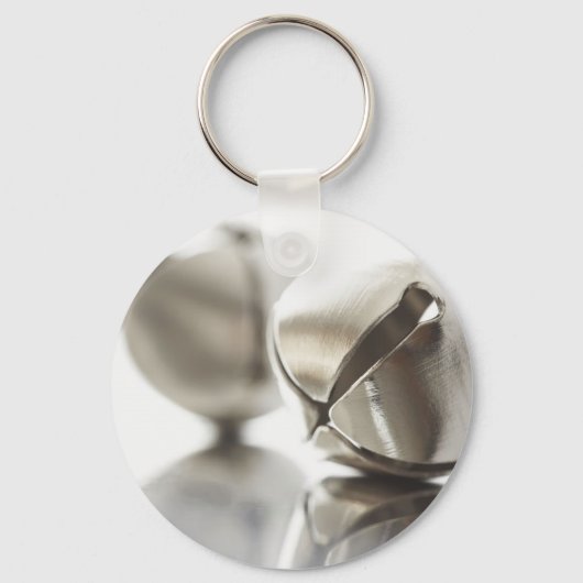 Silver Jingle Bells Sleutelhanger (Voorkant)