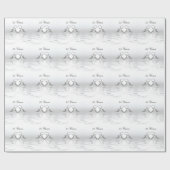 Silver Jubileum Dolphins en Heart Cadeaupapier (Vlak)