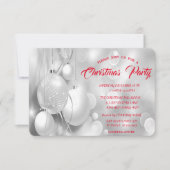 Silver kerstfeestfeest kaart (Voorkant)