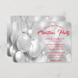 Silver kerstfeestfeest kaart