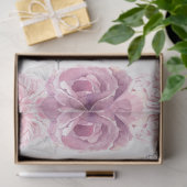 Silver Keys & Hearts Floral Weddenschap Tissuepapier (Geschenk)