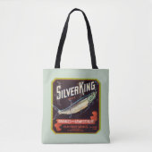 Silver King Merk Sinaasappels en Grapefruit Label Draagtas (Voorkant)