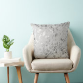 Silver Koeienhuid Print Metallic Scatter Kussen (Stoel)
