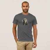 Silver Lab Bella Canvas T-Shirt (unisex) (Voorkant volledig)