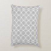 Silver Lace Pattern Accent Kussen (Achterkant (Verticaal))