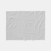 Silver Lace Pattern Fleece Deken (Voorkant (Horizontaal))