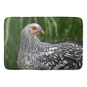 Silver Laced Wyandotte Chicken Badmat