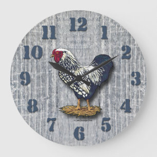 Silver Laced Wyandotte Roosters Barnboards Grote Klok