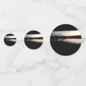 Silver Lake bij zonsondergang Confetti (Achterkanten)