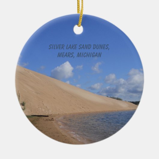 Silver Lake Sand Dunes, Mears, Michigan Ornament (Voorkant)