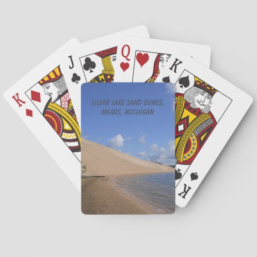 Silver Lake Sand Dunes, Mears, Michigan Pokerkaarten (Achterkant)