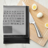 Silver Laptop Keys 2026 Calendar Black Theedoek (Quarter Fold)