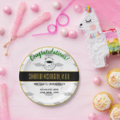 Silver Laurel Masters Degree MBA Graduation Party Papieren Bordje (Feest)