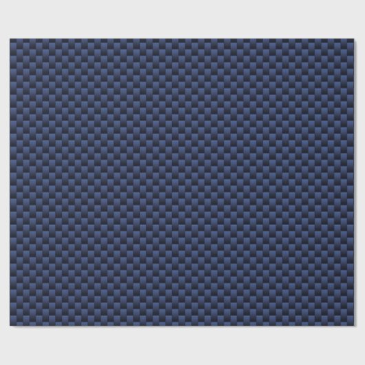 Silver Leo Zodiac Symbol Navy Carbon Fiber Print Cadeaupapier (Vlak)