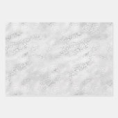 Silver Leopard Print Inpakpapier Vel (Voorkant 3)