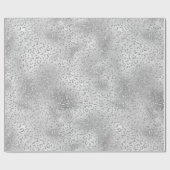 Silver Leopard Print Luxe Glitter   Cadeaupapier (Vlak)
