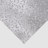 Silver Leopard Print Luxe Glitter Tissuepapier (Detail)