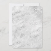Silver Leopard Print op maat gemaakt Kaart (Achterkant)