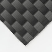 Silver Libra Zodiabol op Carbon Fibre Print Fleece Deken (Hoek)