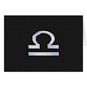 Silver Libra Zodiac Sign on zwarte slang skin styl