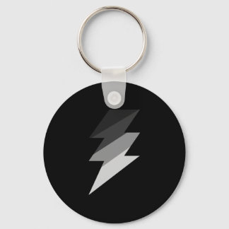 Silver Lightning Thunder Bolt Sleutelhanger