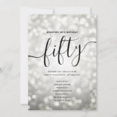 Silver Lights 50e verjaardag Menu Programma (Voorkant)