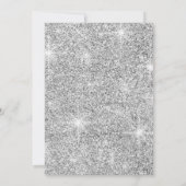 Silver Lights & Flowers Rustic Retirement Party Kaart (Achterkant)